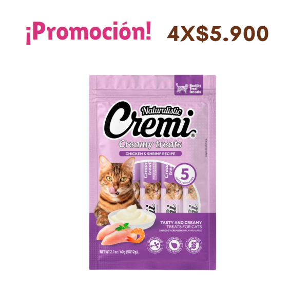 Naturalistic Cremi Pollo & Camarón 60 GR