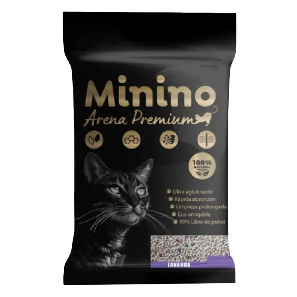 Arena Minino Bentonita Lavanda 20 KG