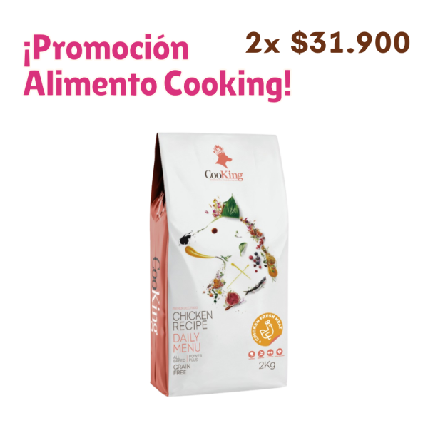Cooking Dog Pollo Todos los Tamaños y Razas 2 KG
