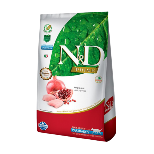 N&D PRIME FELINE ADULTO CASTRADO POLLO 1.5 KG