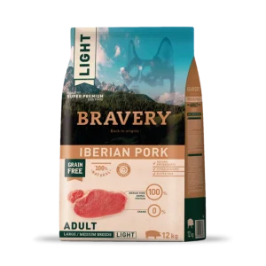 Bravery Iberian Pork Light Adulto Raza Mediana/Grande 12 KG