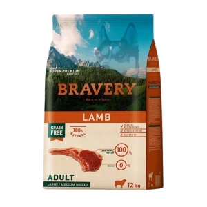 Bravery Lamb/Cordero Adulto Raza Mediana/Grande 12 KG
