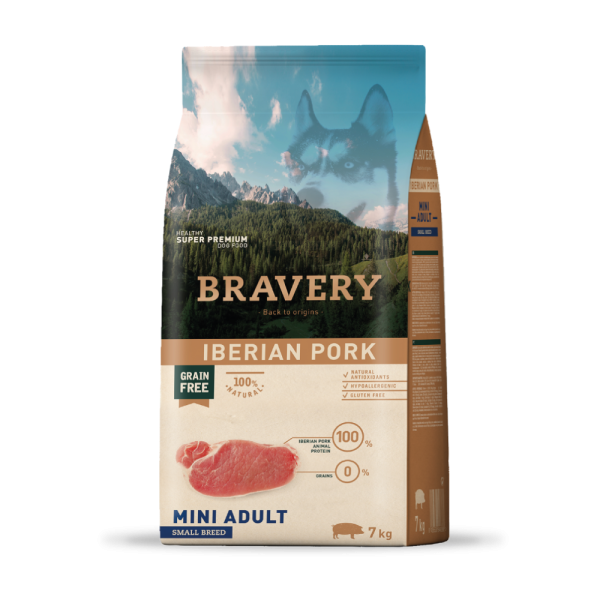 Bravery Iberian Pork Mini Adulto Razas Pequeñas 7 KG