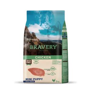 Bravery Pollo Mini Puppy Razas Pequeñas 2 KG