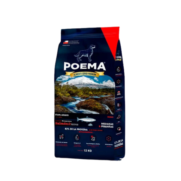 Poema Salmón Adulto Razas Pequeñas y Medianas 12 KG