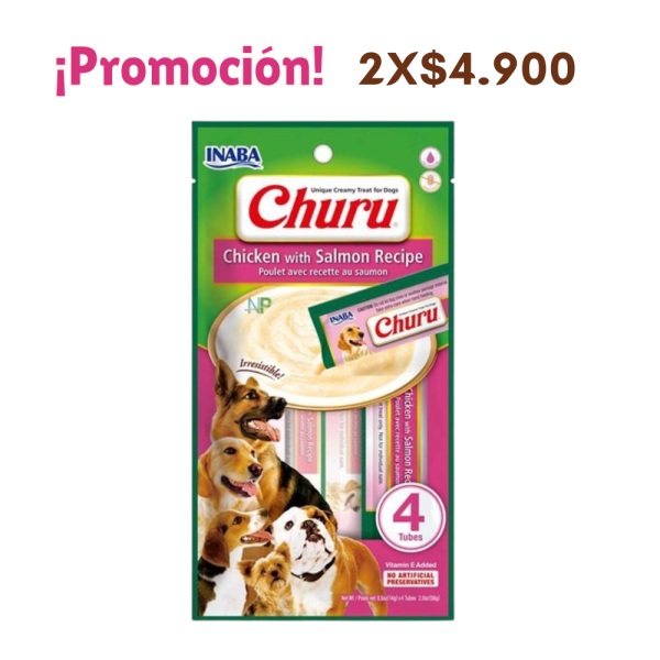 Churu Dog Pollo con Salmon 56 GR
