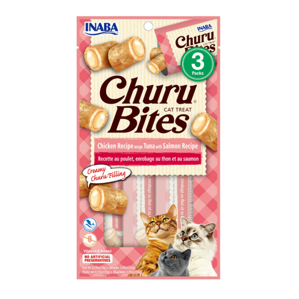 Churu Bites Pollo Wraps Atún con Salmón 3 packs x 3