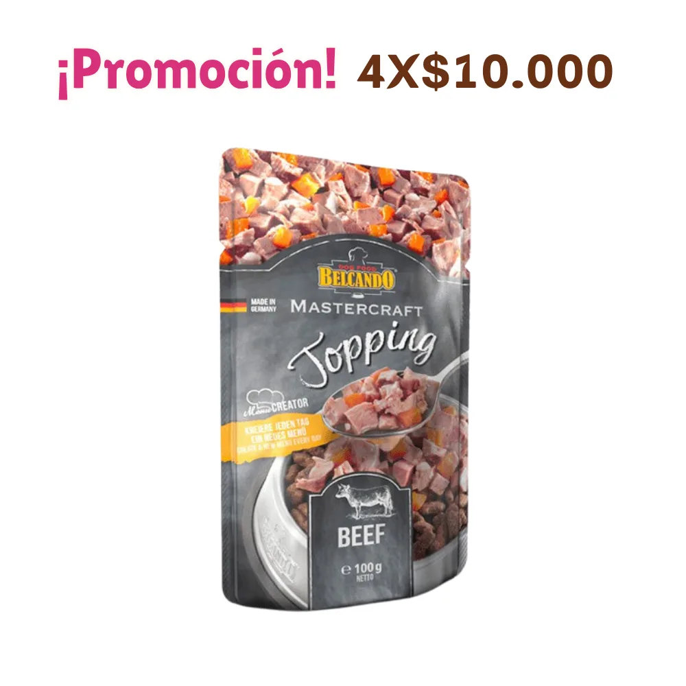 Belcando Mastercraft Topping Ternera Zanahoria 100 GR