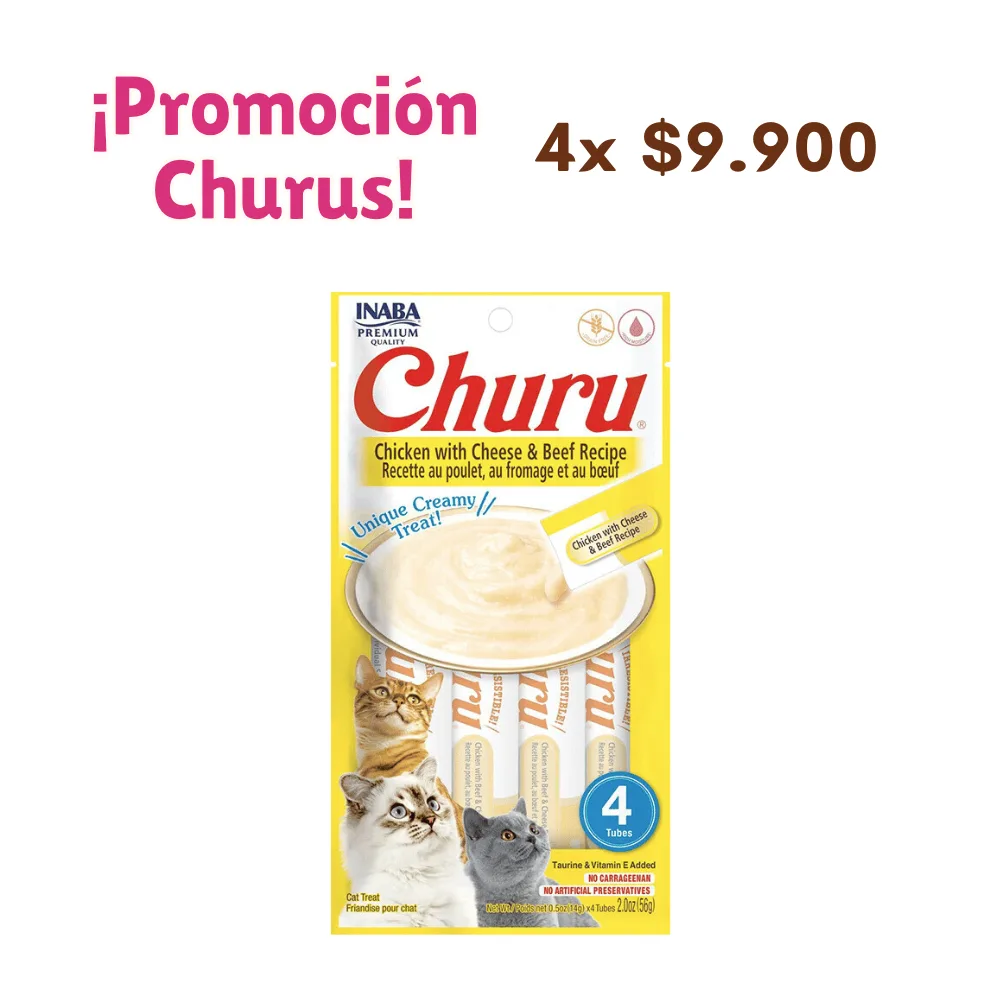Churu Pollo, Queso y Carne 56 GR