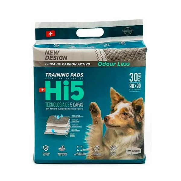 Hi5 - Sabanilla 30 unid carbon activado 90x90