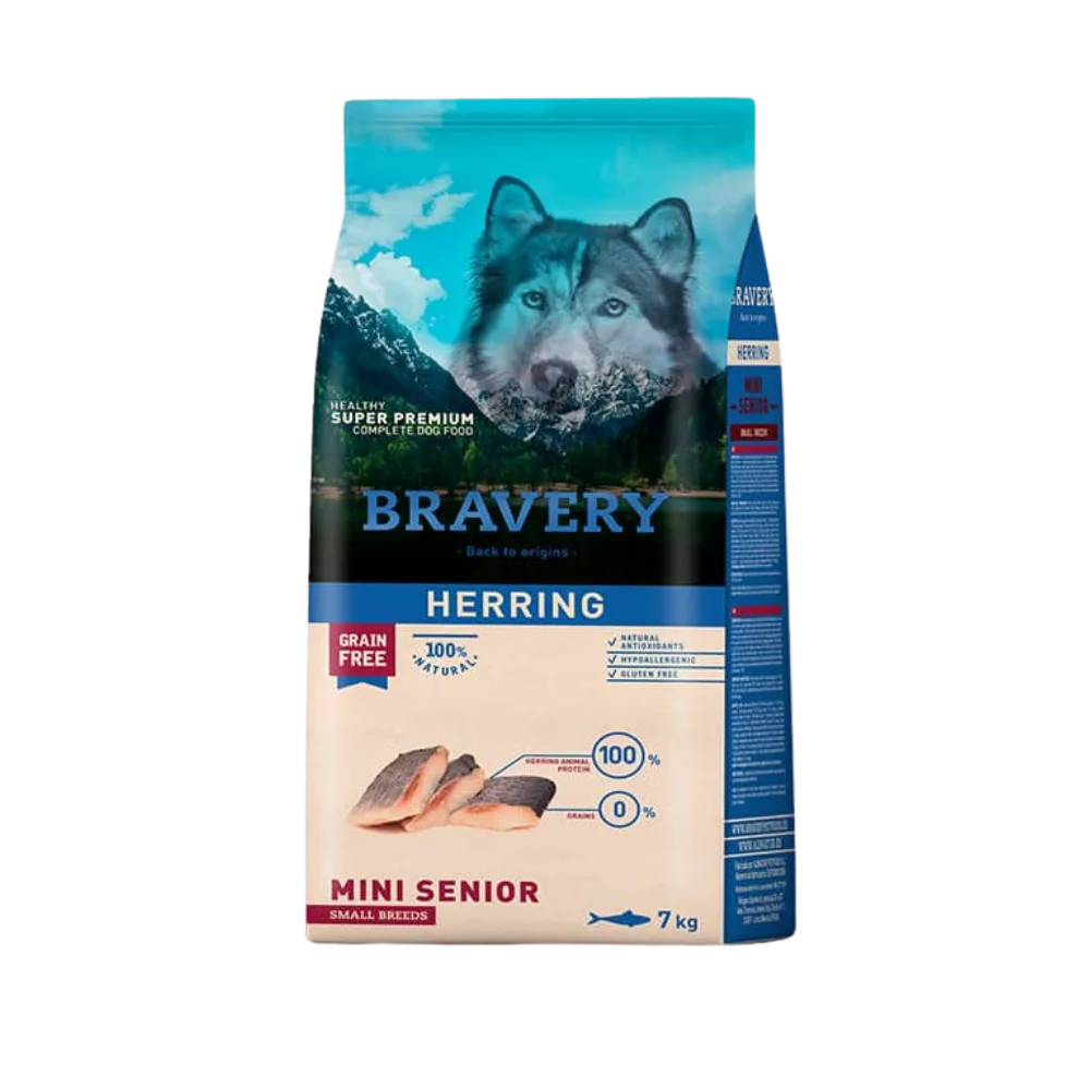 Bravery Senior Herring/Arenque Mini Razas Pequeñas 7 KG