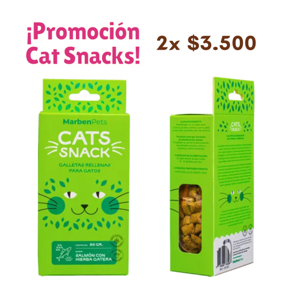 Marben Snack - Galleta rellena Salmon con Hierba Gatera