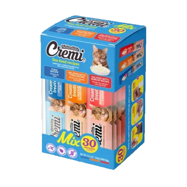Naturalistic Cremi Pescado Mix 30 Tubos 12 gr cada uno