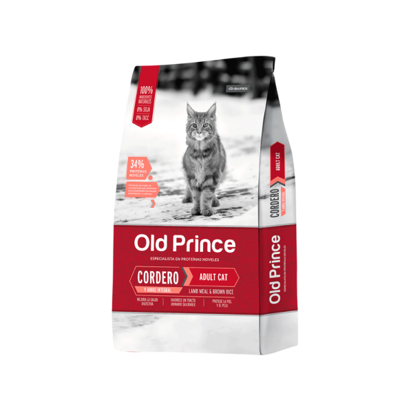 OLD PRINCE GATO ADULTO CORDERO Y ARROZ 7.5KG