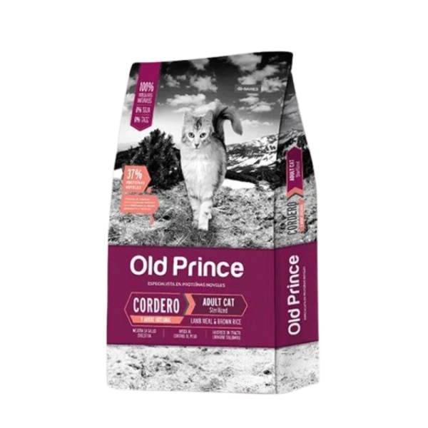 OLD PRINCE GATO STERILIZED CORDERO Y ARROZ 3KG