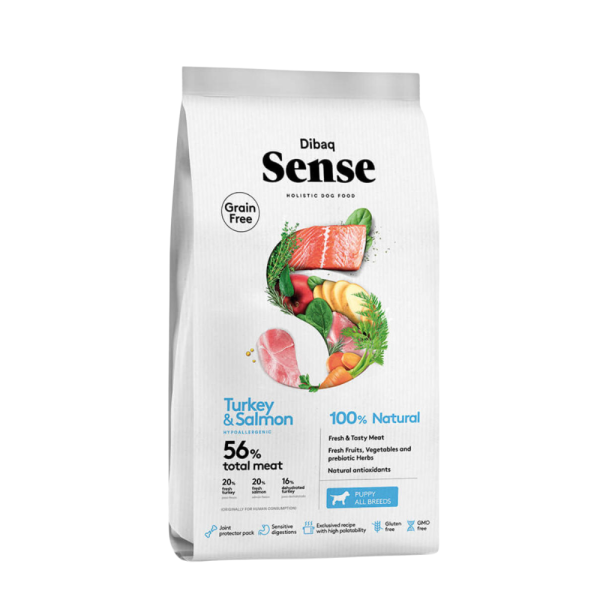 Sense Puppy Salmon & Pavo Libre de Granos 2 kg