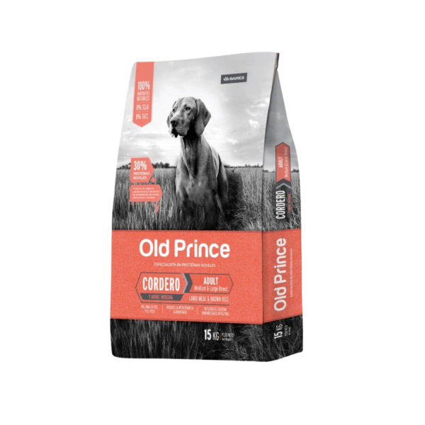 OLD PRINCE ADULTO M/L CORDERO Y ARROZ 15KG