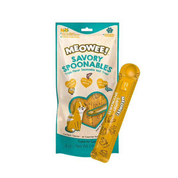 Meowee! Snack Saludable Pollo, Salmón y Pato 56GR