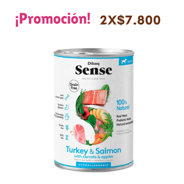 Sense Cachorro Pavo y Salmón 380 gr