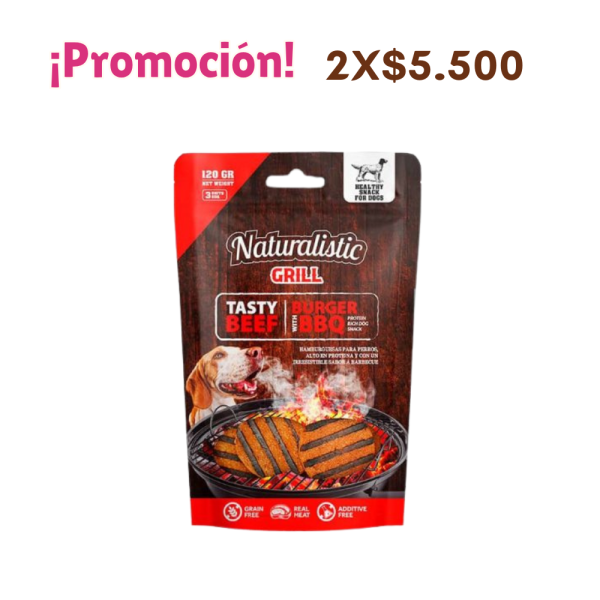 Naturalistic Grill Burger Hamburguesa de Vacuno Grain Free