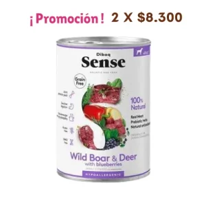 Lata Sense Ciervo, Jabali y Arandanos 380 gr