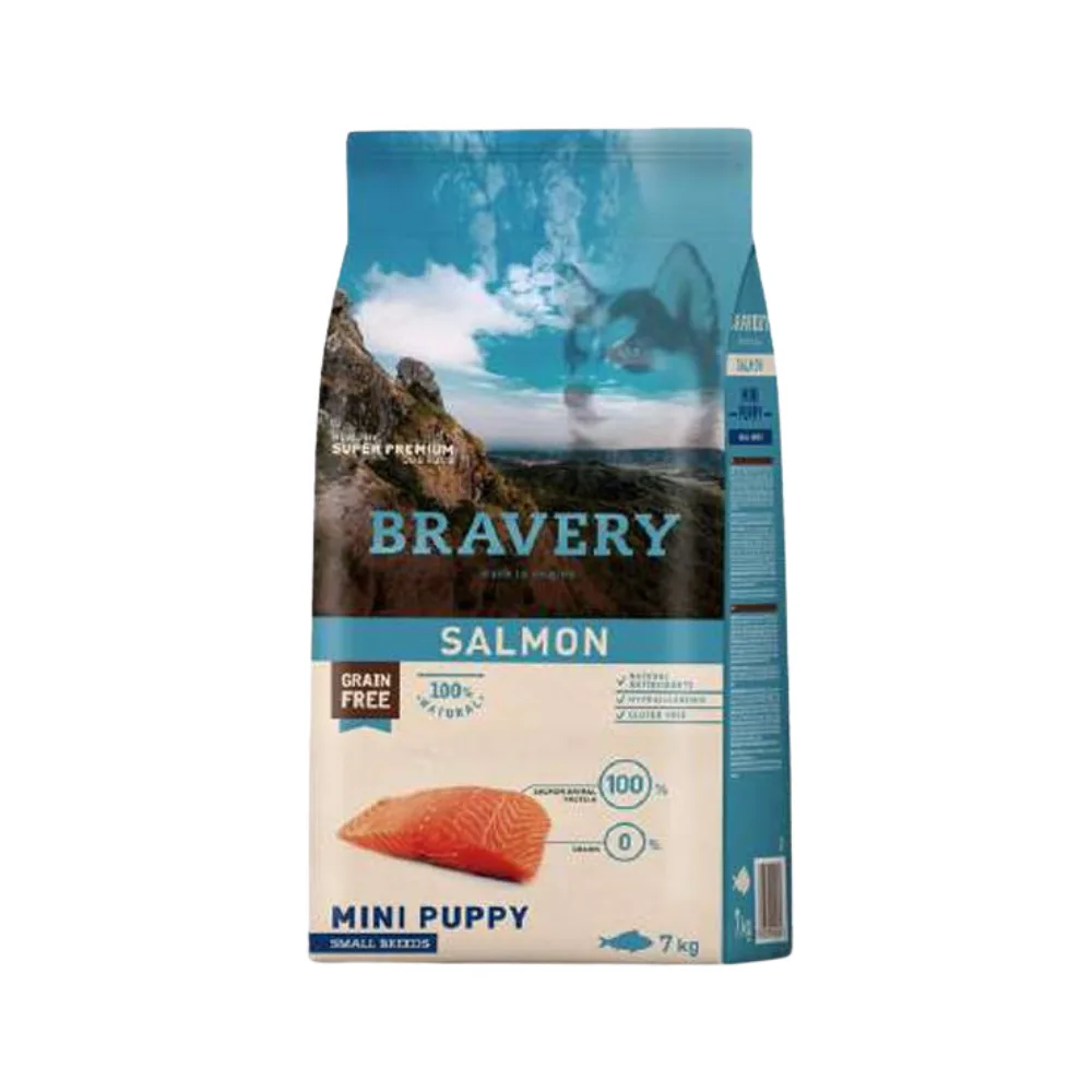Bravery Salmón Mini Puppy Razas Pequeñas 7 KG