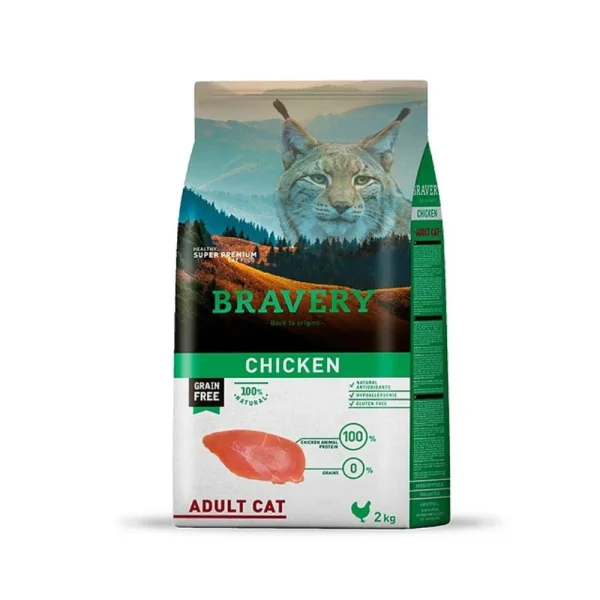 Bravery Gato Adulto Chicken/Pollo 2 KG