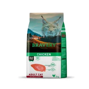 Bravery Gato Adulto Chicken/Pollo  Esterilizado 2 KG