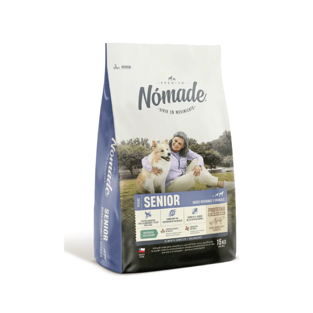 Nómade Perro Senior Raza Mediana y Grande 15kg