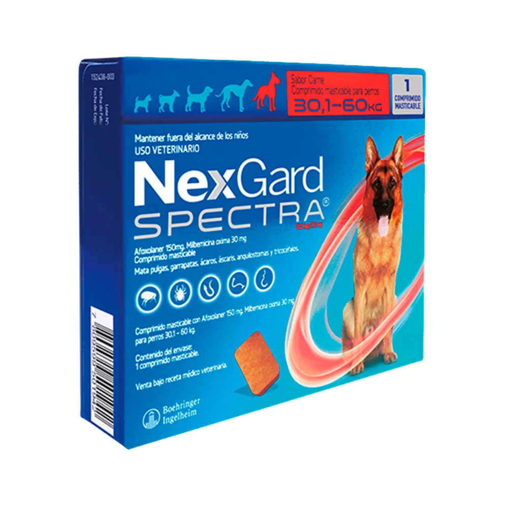 Desparasitante Nexgard Spectra 30.1Kg a 60 kg - 1 comp