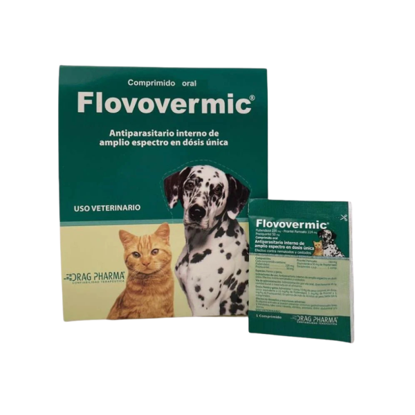 Desparasitante Flovovermic para perros y Gatos 1 Comprimido