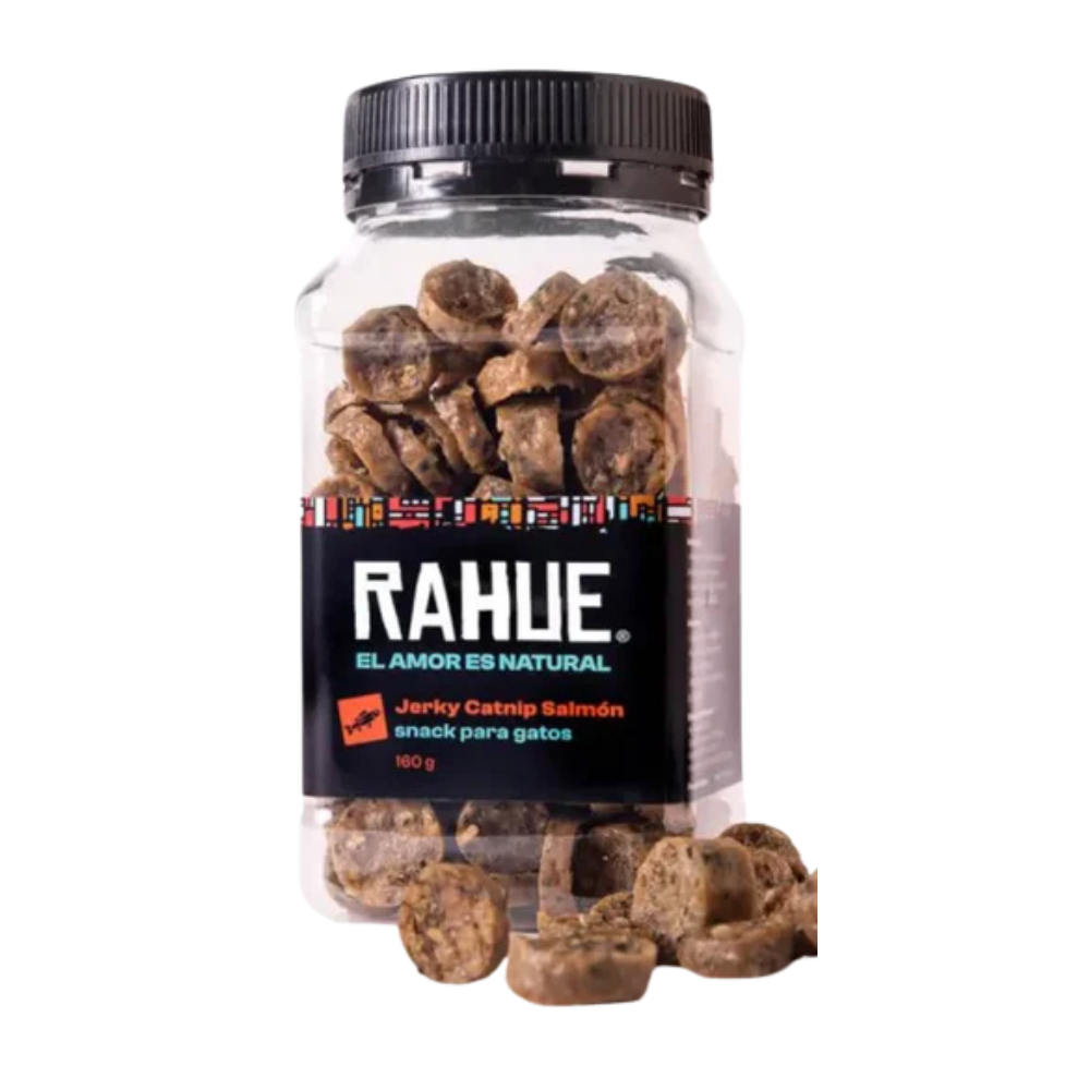 Rahue Jerky Catnip Salmon Pote 160 gr